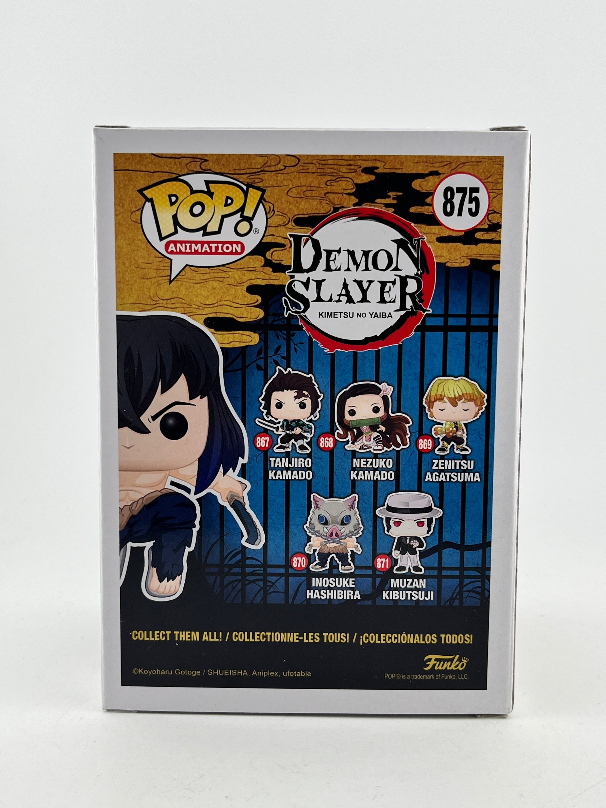 Funko POP! Animation Demon Slayer - Inosuke Hashibira #875 - Flocked Chase Limited Edition FRENLY BRICKS - Open 7 Days