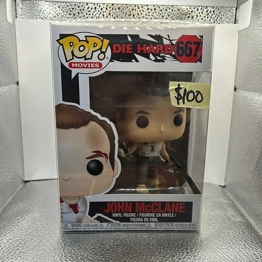 John McClane #667 - Die Hard - FUNKO Pop! Vinyl Figure VAULTED - FRENLY BRICKS - Open 7 Days