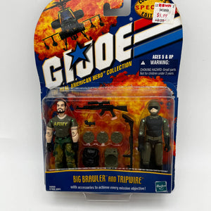 2001 GI JOE Big Brawler And Tripwire Collector's Edition Hasbro Figures FRENLY BRICKS - Open 7 Days