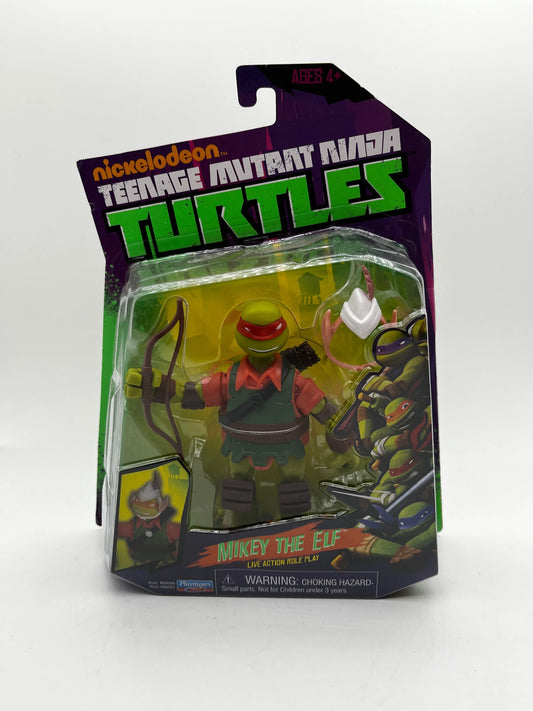 Year 2014 Teenage Mutant Ninja Turtles TMNT Figure - MIKEY THE ELF FRENLY BRICKS - Open 7 Days
