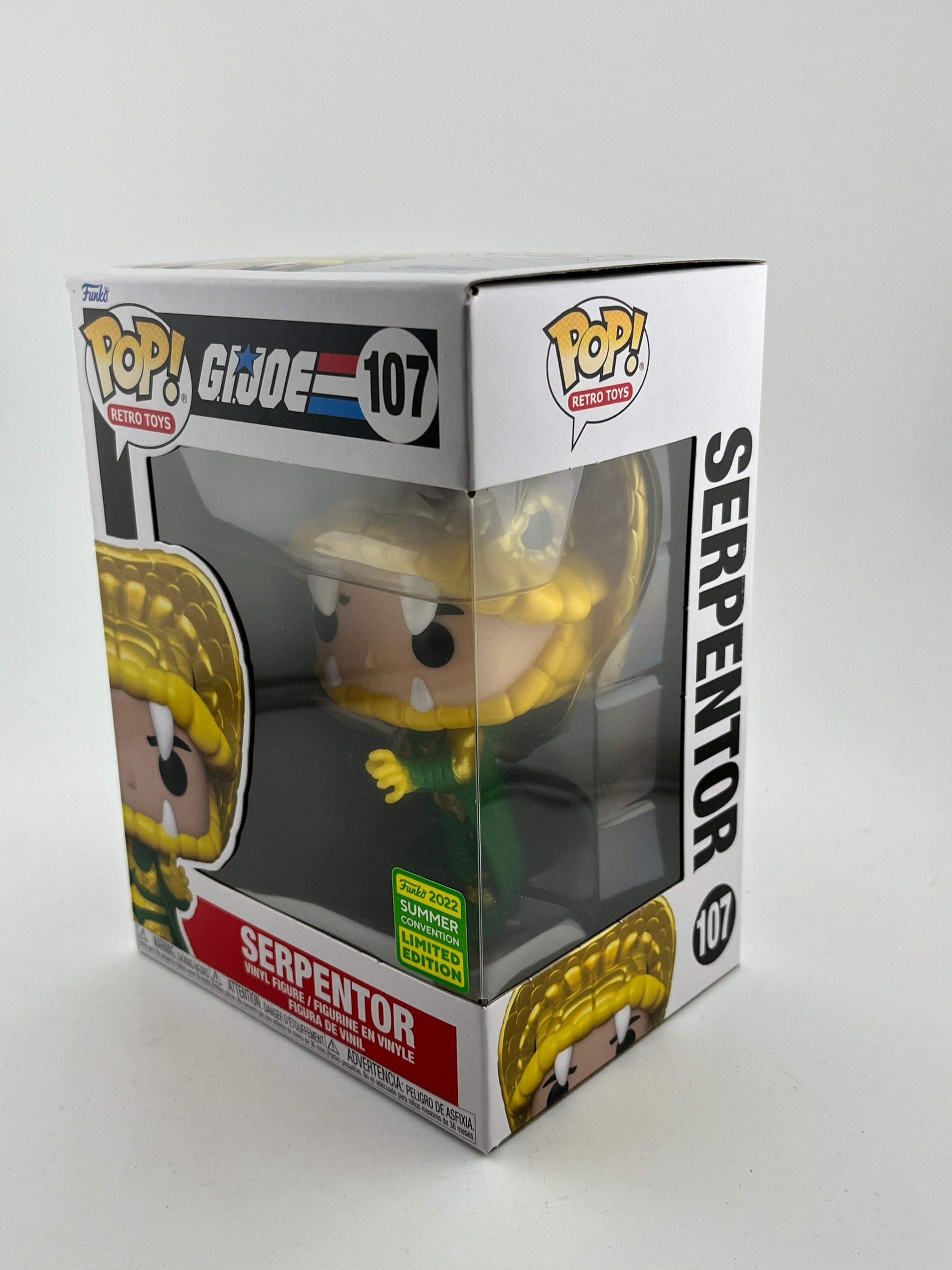 Funko POP! Retro Toys G.I.Joe - Serpentor #107 - 2022 Summer Limited Edition FRENLY BRICKS - Open 7 Days