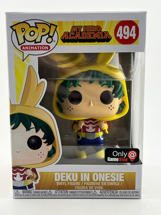 Funko POP! Animation My Hero Academia -Deku In Onesie #494 - Game Stop Exclusive FRENLY BRICKS - Open 7 Days