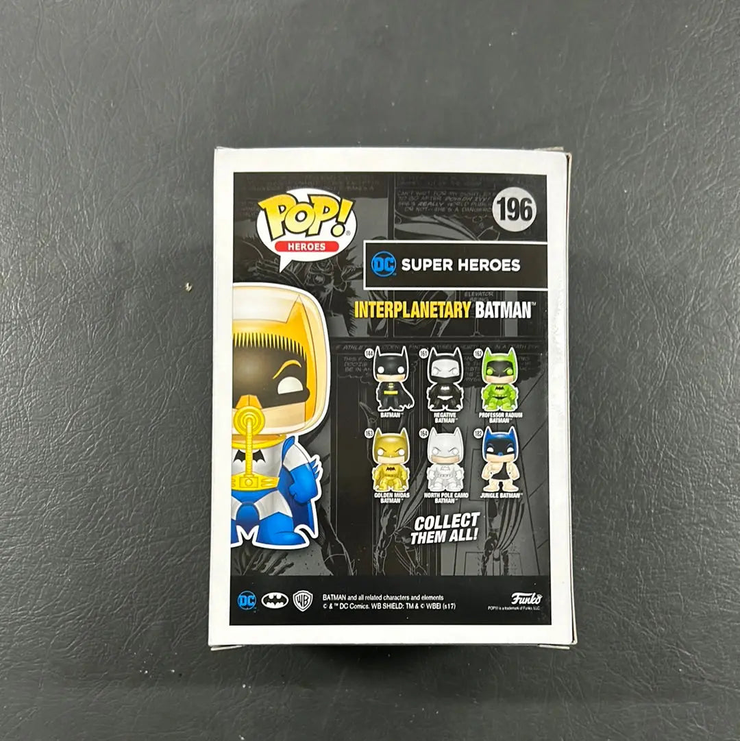 Funko Pop Interplanetary Batman #196 DC Comics 2017 Convention ￼Vinyl Figure FRENLY BRICKS - Open 7 Days