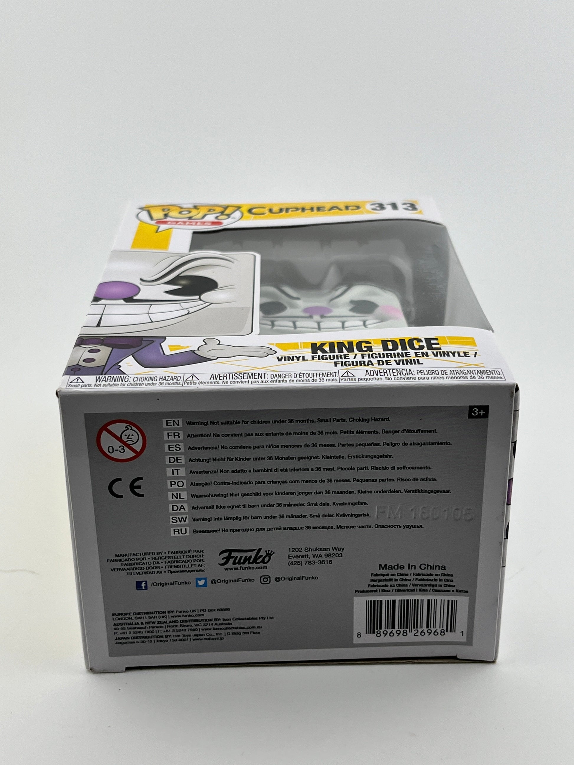 Funko POP! Games Cuphead - King Dice #313 - Vinyl Collectable FRENLY BRICKS - Open 7 Days