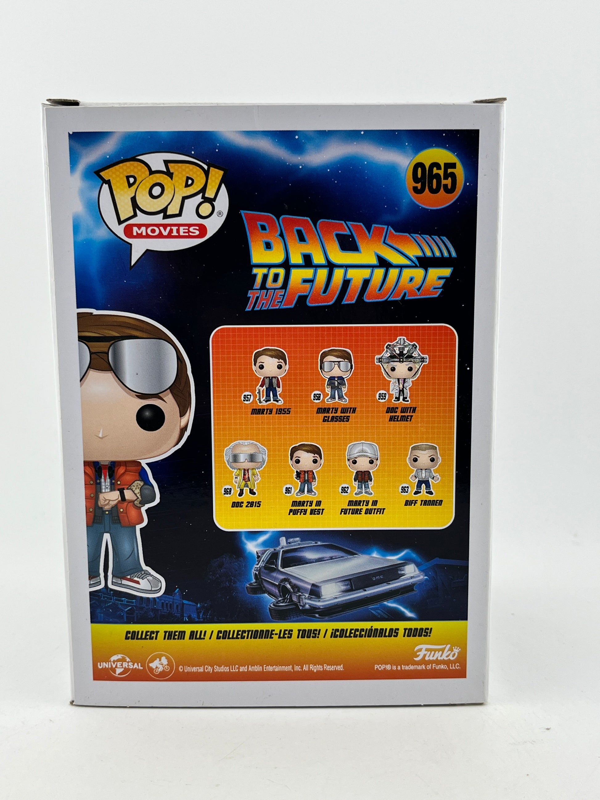 Funko POP! Movies Back To The Future - Marty Checking Watch #965 - 2020 LE FRENLY BRICKS - Open 7 Days