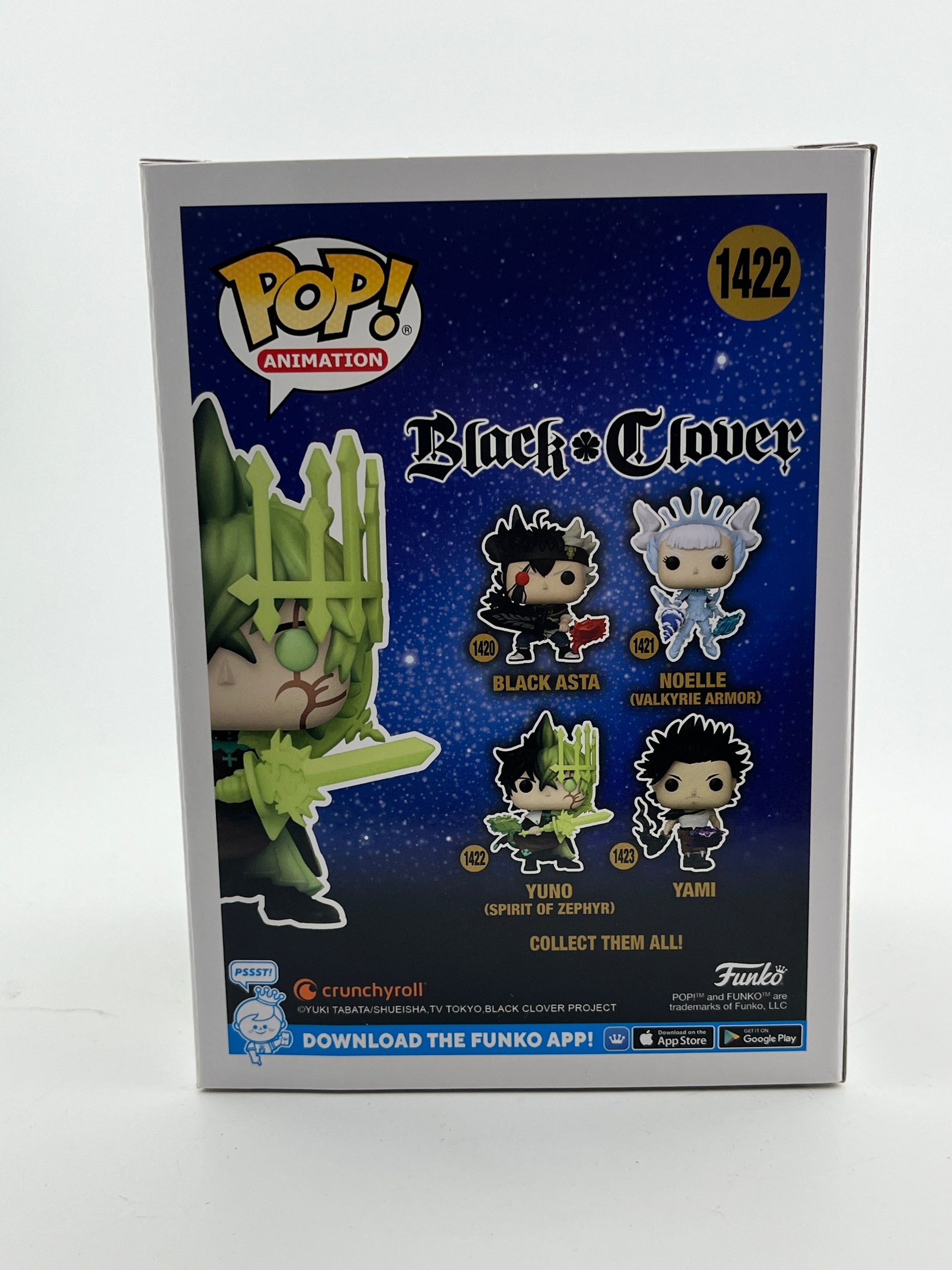 Funko POP! Animation Black Clover - Yuno (Sprit Of Zephyr) #1422 - Glow Special Edition FRENLY BRICKS - Open 7 Days