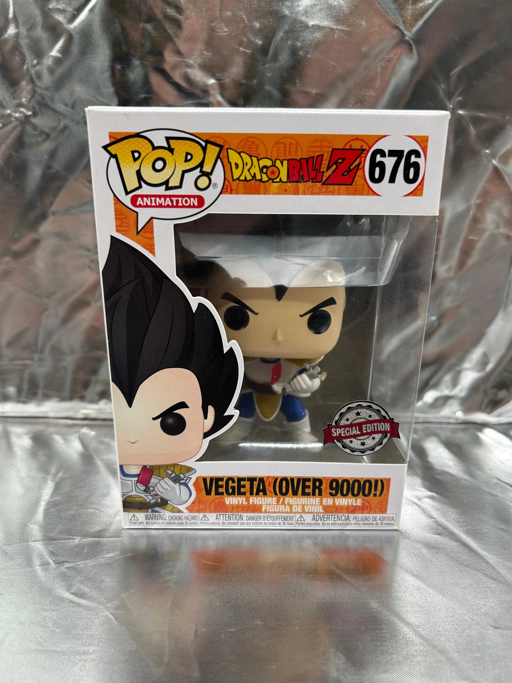 Funko POP Animation - Dragon Ball Z - Vegeta (Over 9000!) #676 FRENLY BRICKS - Open 7 Days