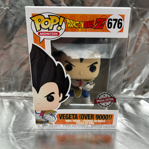 Funko POP Animation - Dragon Ball Z - Vegeta (Over 9000!) #676 FRENLY BRICKS - Open 7 Days