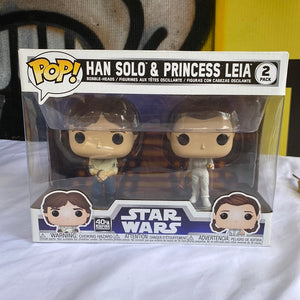 Funko POP! Han Solo & Princess Leia FRENLY BRICKS