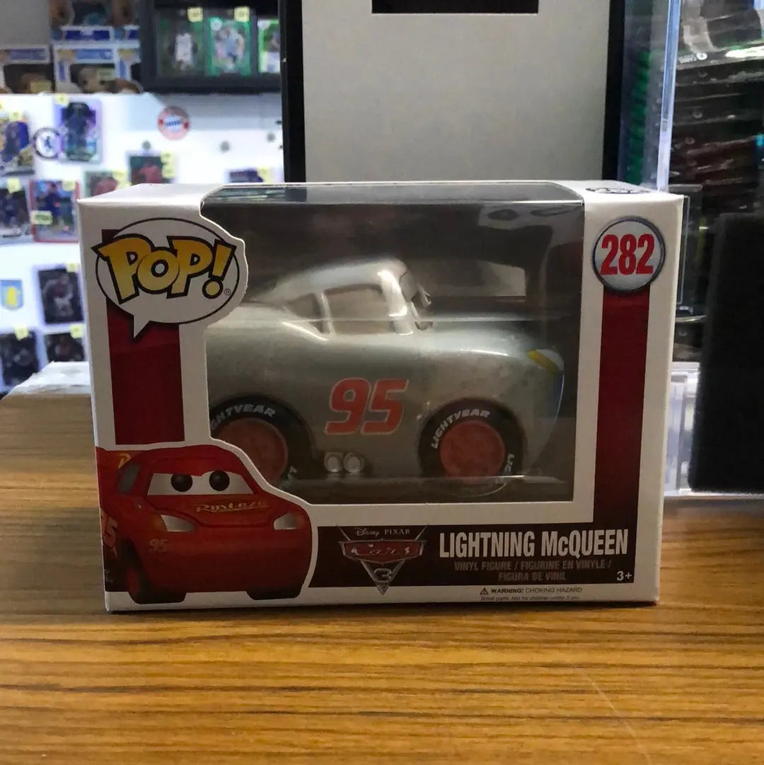 Funko POP! Disney Pixar Cars Lightning McQueen Grey #282 Vinyl Figure FRENLY BRICKS - Open 7 Days