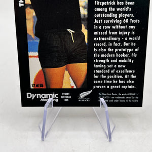 Sean Fitzpatrick Auto - 1995 Dynamic Marketing Rugby Union Card NZ All Blacks #12 FRENLY BRICKS - Open 7 Days