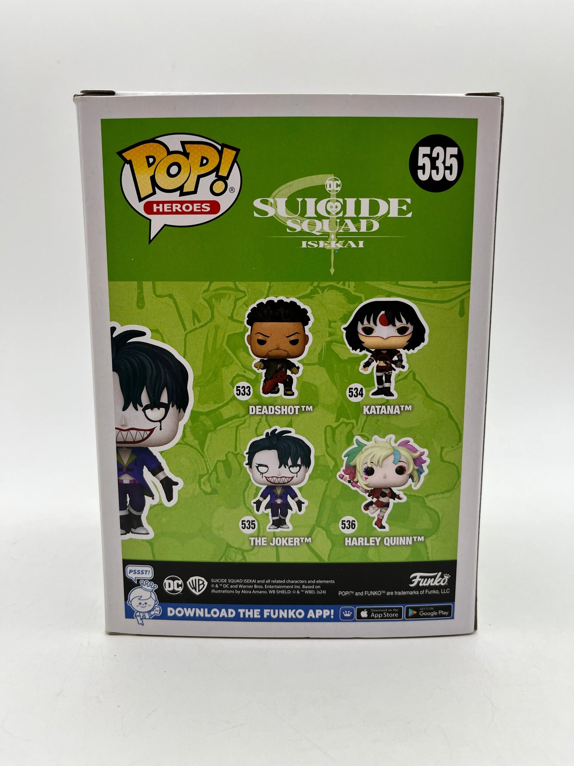 Funko POP! Dc Heroes Suicide Squad Isekia The Joker #535 - Vinyl Collectable FRENLY BRICKS - Open 7 Days
