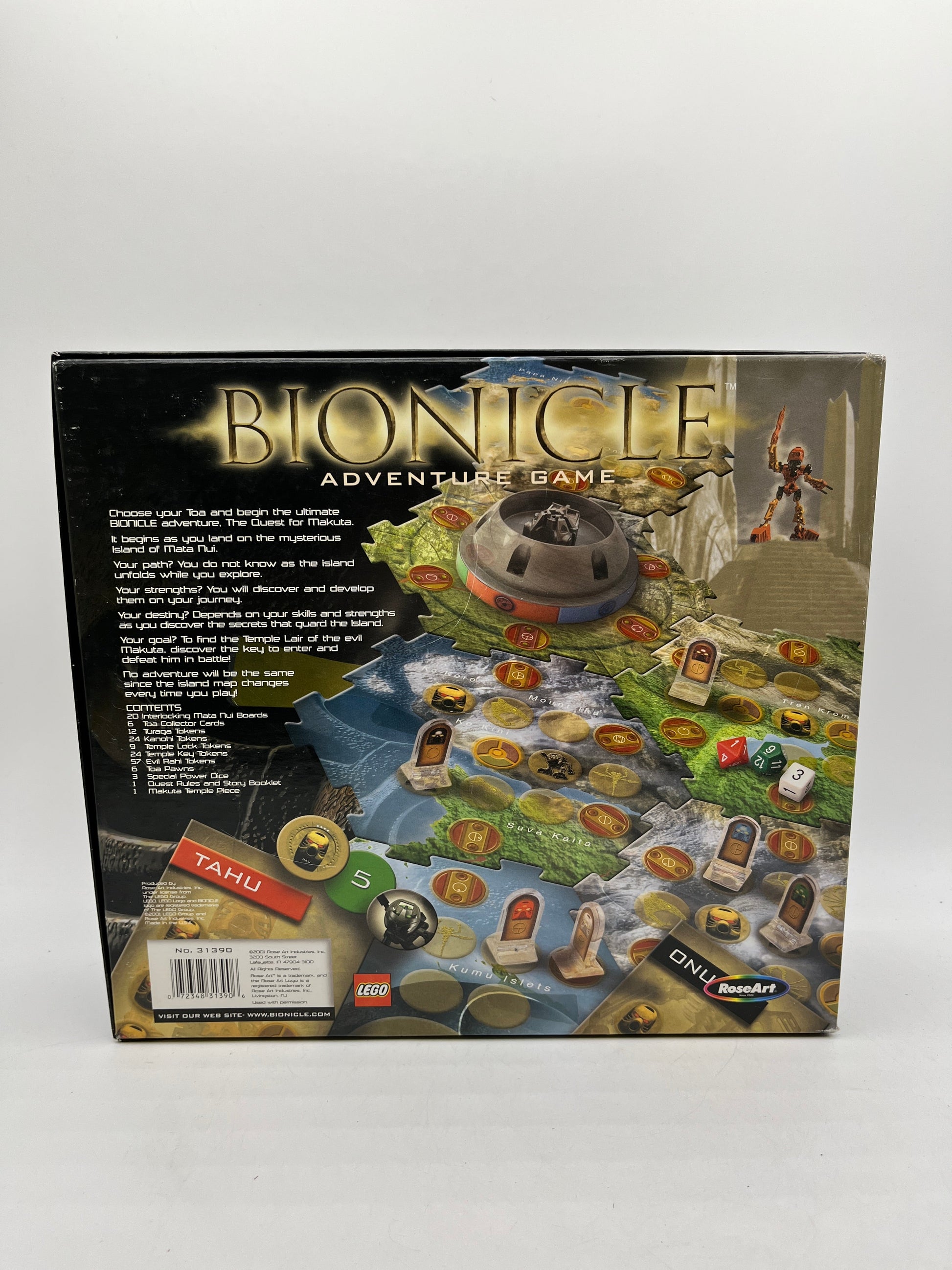 Lego Bionicles Quest For Makuta - Adventure Board Game - RoseArt FRENLY BRICKS - Open 7 Days