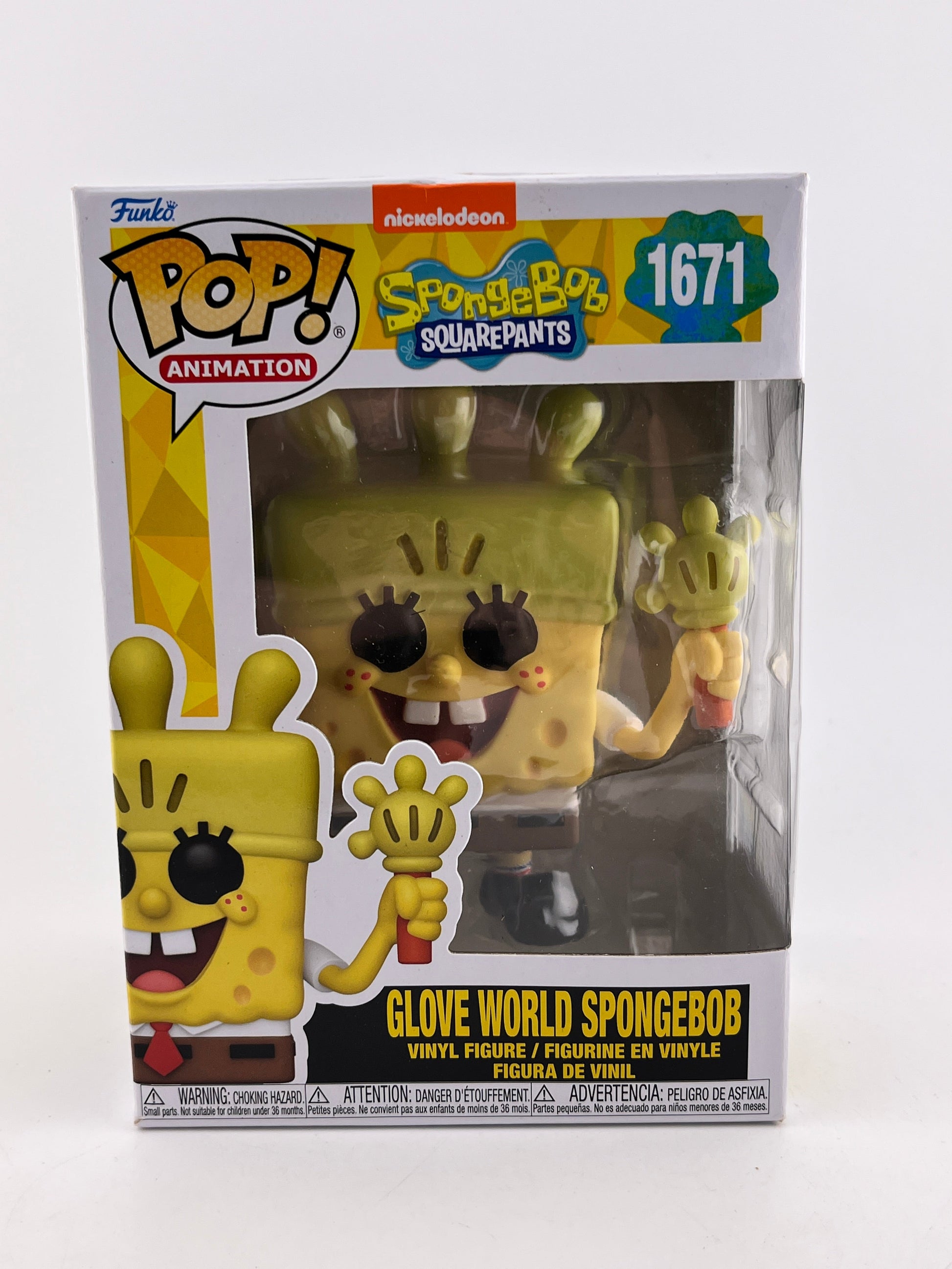 Funko POP! Animation SpongeBob SquarePants - Glove World SpongeBob #1671 - Vinyl Collectable FRENLY BRICKS - Open 7 Days