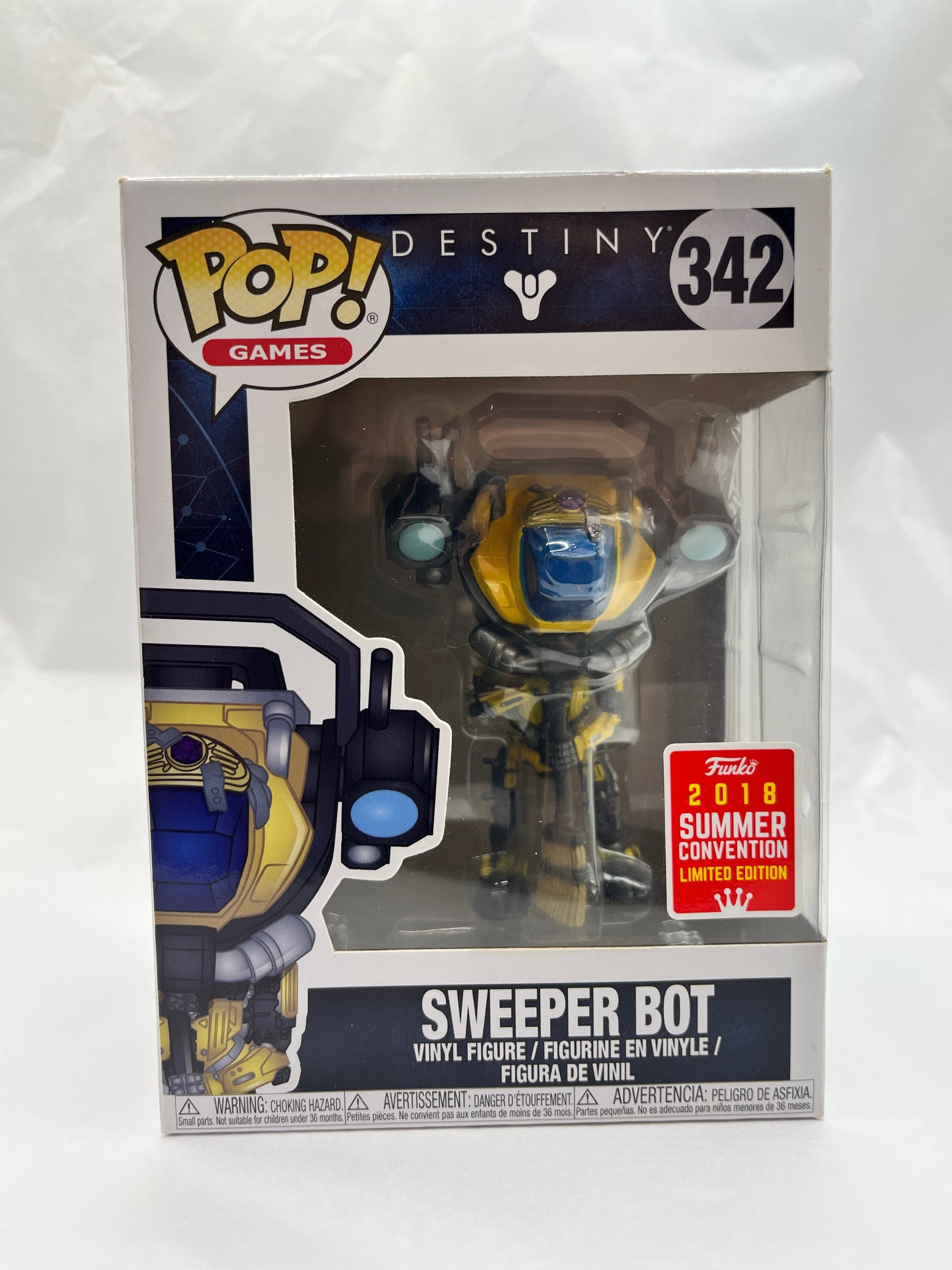 Funko POP! Games Destiny Sweeper Bot #342 - Summer Convention 2018 FRENLY BRICKS - Open 7 Days