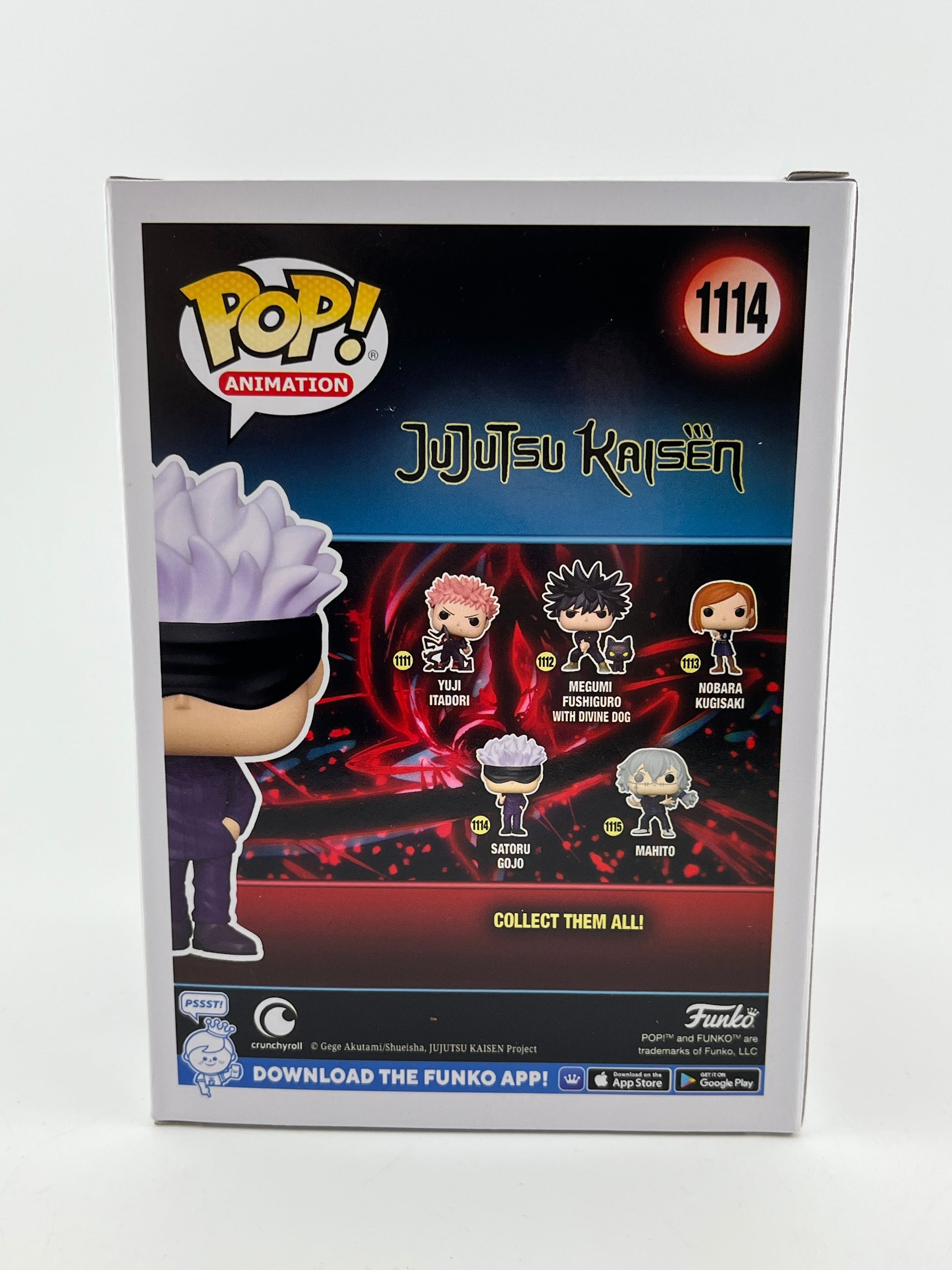 Funko POP! Animation JuJuTsu Kaisen - Satoru Gojo #1114 - Vinyl Collectable FRENLY BRICKS - Open 7 Days
