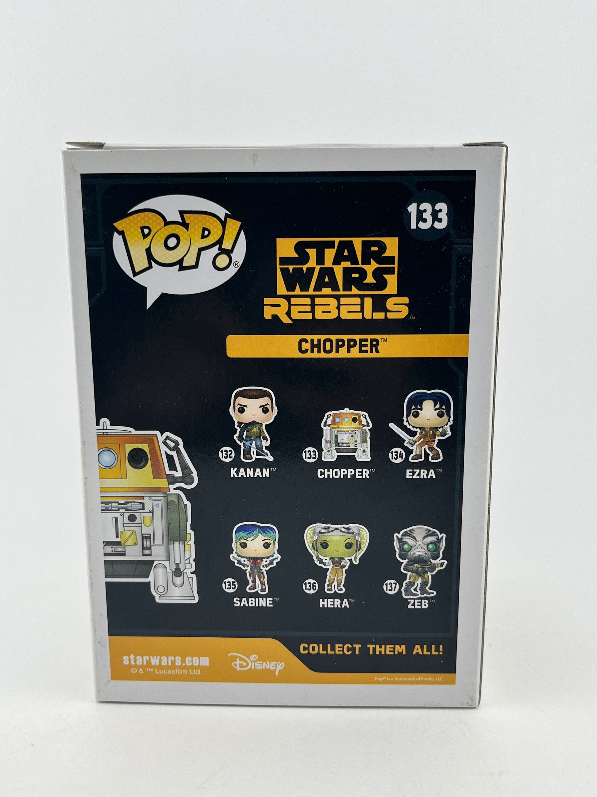 Funko POP! Star Wars Rebels - Chopper #133 - 2017 Convention Exclusive FRENLY BRICKS - Open 7 Days