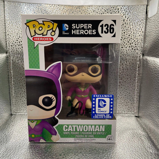 Funko Pop Vinyl Catwoman Exclusive Legion Of Collectors #136 FRENLY BRICKS - Open 7 Days