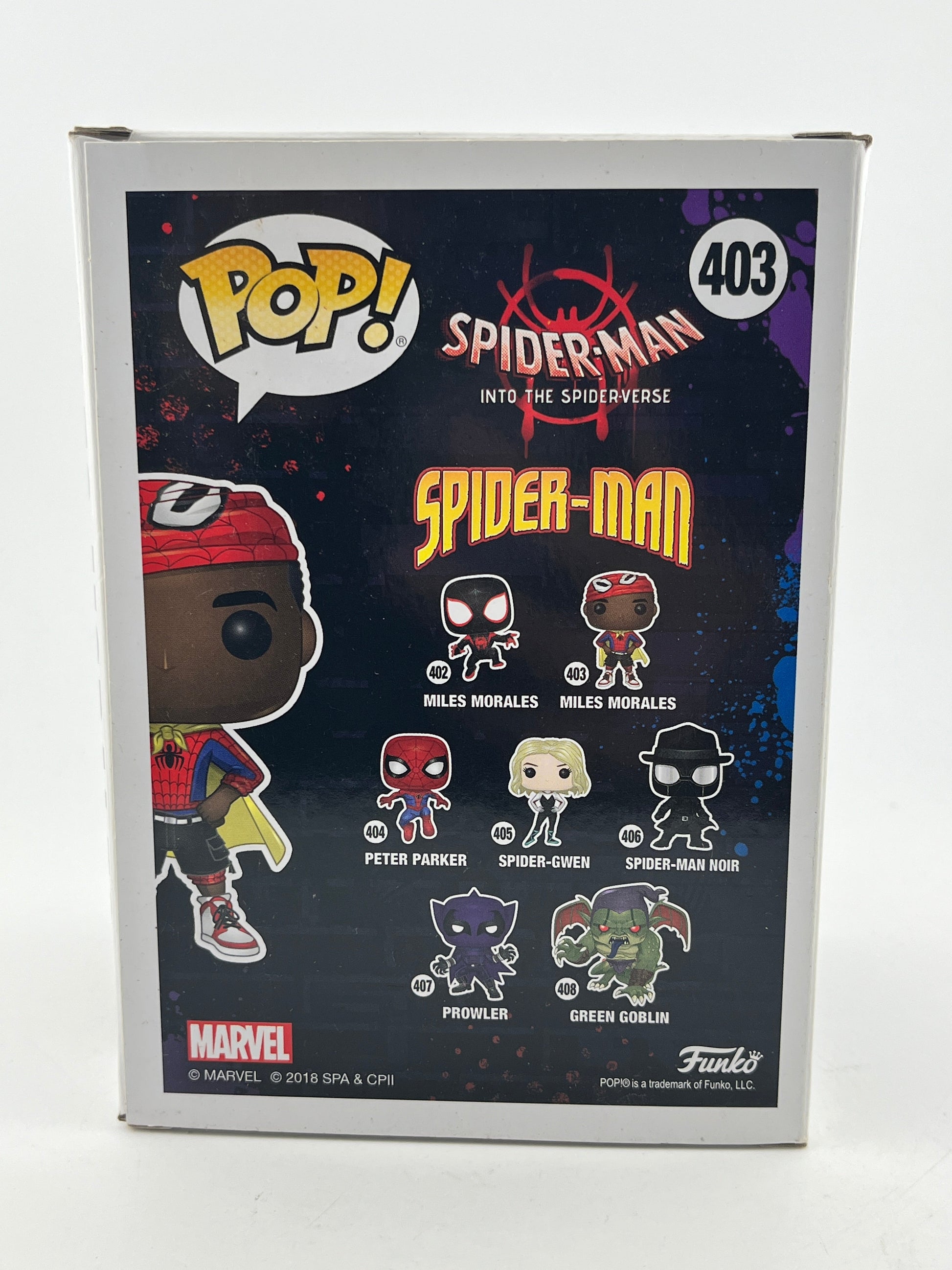 Funko POP! Spider-Man Into The Spiderverse - Miles Morales #403 - Vinyl Collectable FRENLY BRICKS - Open 7 Days