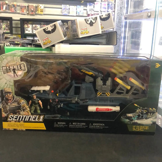 True Heroes Sentinel 1 Navy Seal Boat Action Figure Boat ToysRus Rare Military FRENLY BRICKS - Open 7 Days