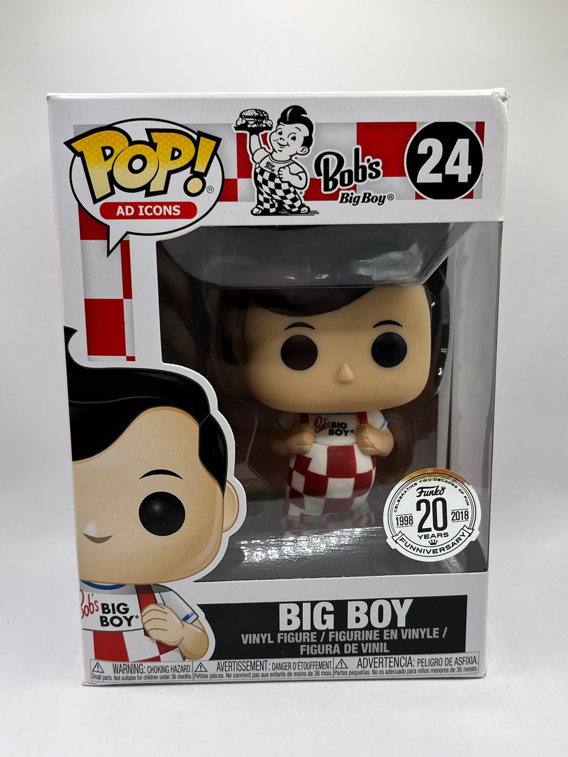 Funko POP! Ad Icons Bob’s Big Boy - Big Boy #24 - 20th Funniversary FRENLY BRICKS - Open 7 Days