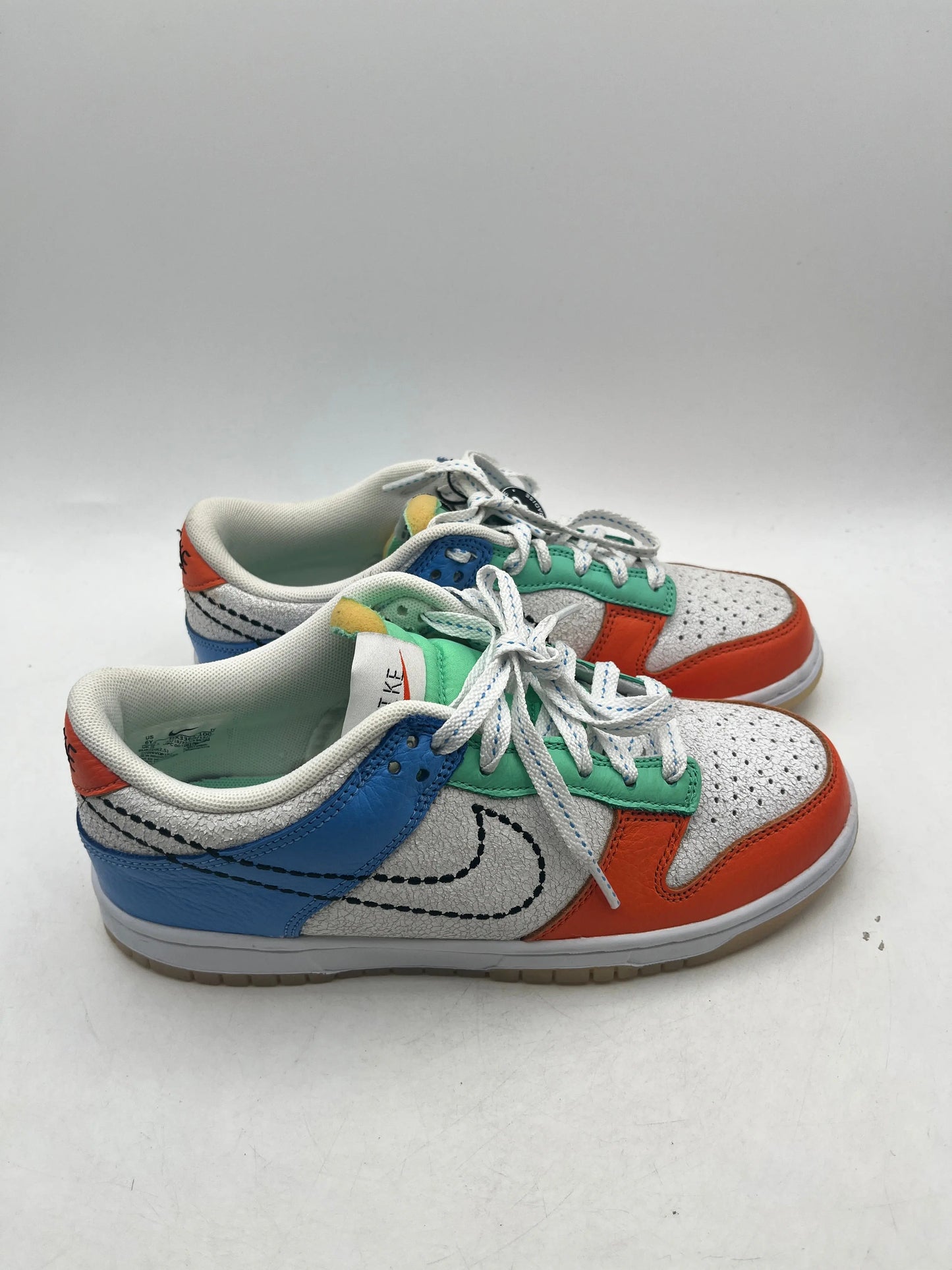 Nike Dunk Low GS 101 White Black Safety Orange DX3363-100 Size 6Y / 7.5 Wmns - New Condition FRENLY BRICKS - Open 7 Days