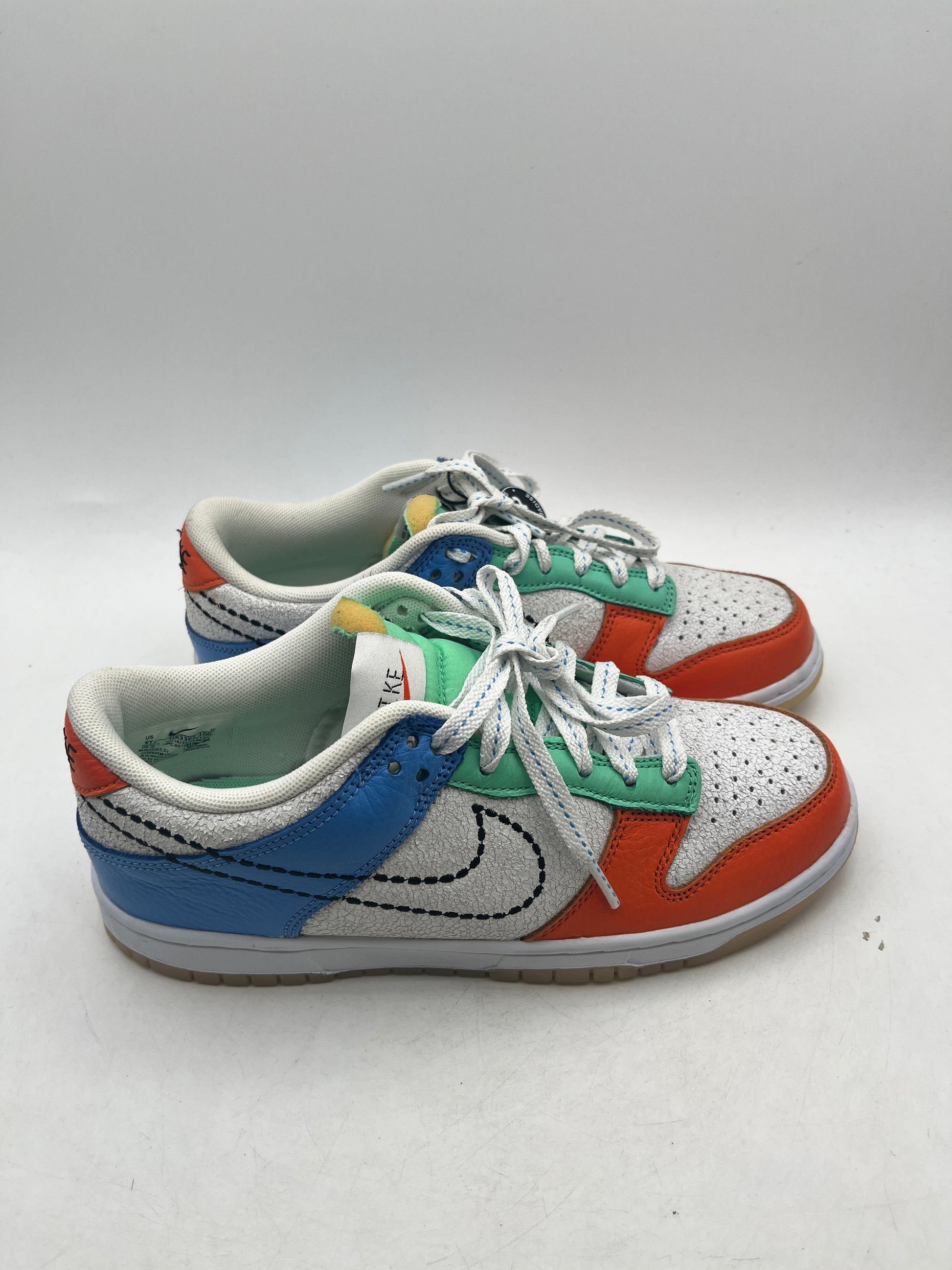 Nike Dunk Low GS 101 White Black Safety Orange DX3363-100 Size 6Y / 7.5 Wmns - New Condition FRENLY BRICKS - Open 7 Days