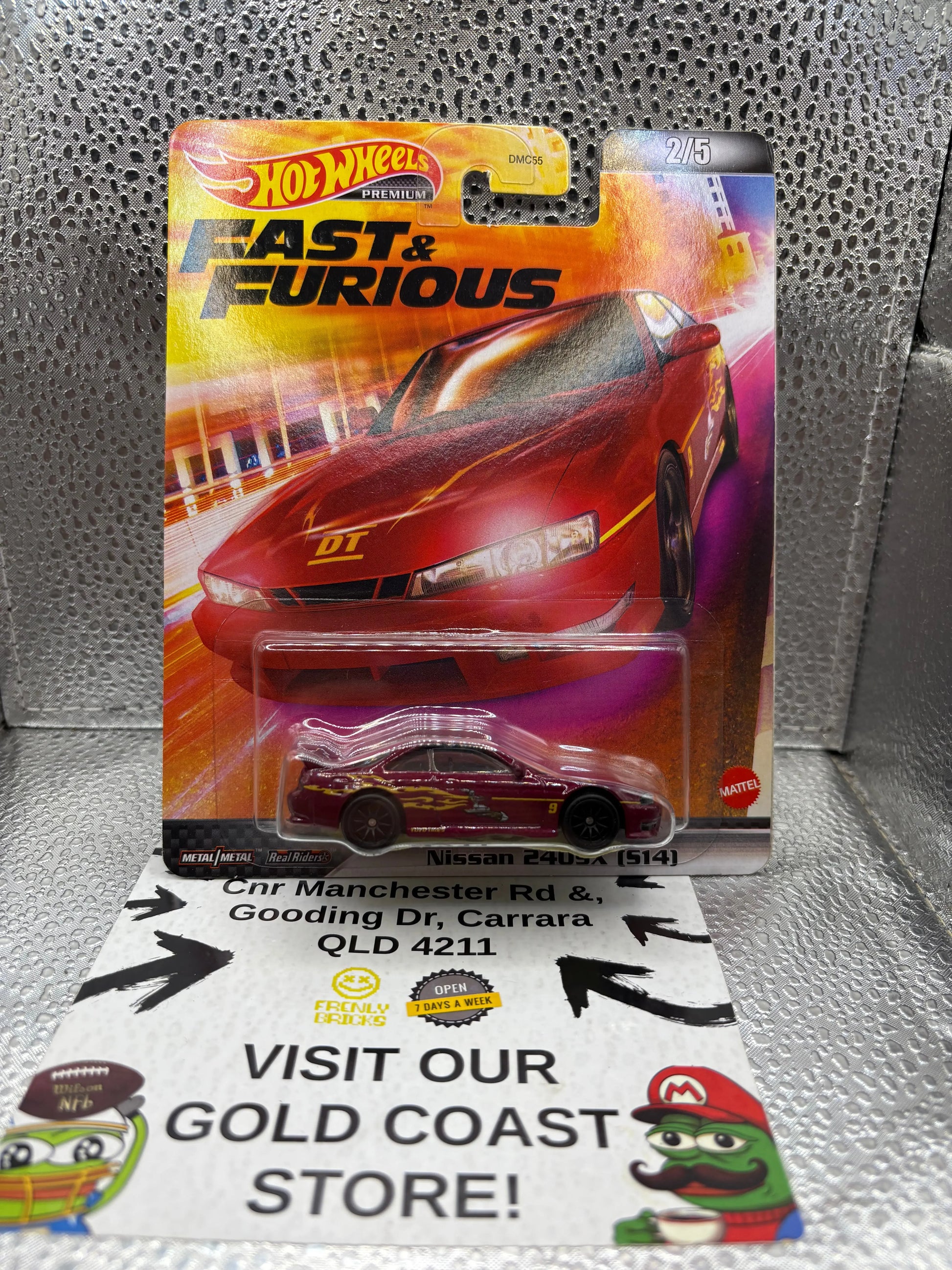 Hotwheels Nissan 240SX (514) FRENLY BRICKS - Open 7 Days
