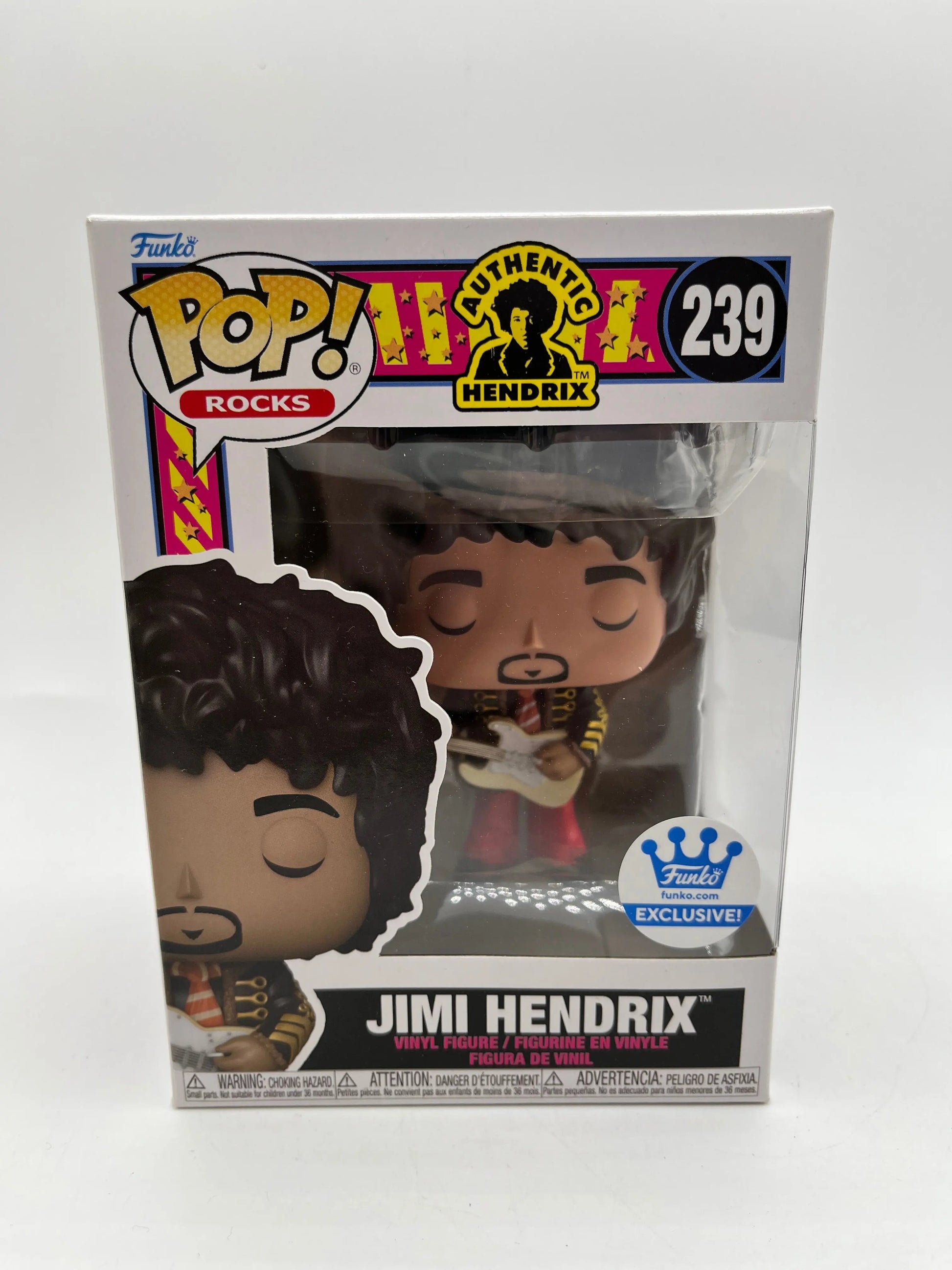Funko POP! Rocks Authentic Hendrix - Jimi Hendrix #239 - Funko Exclusive FRENLY BRICKS - Open 7 Days
