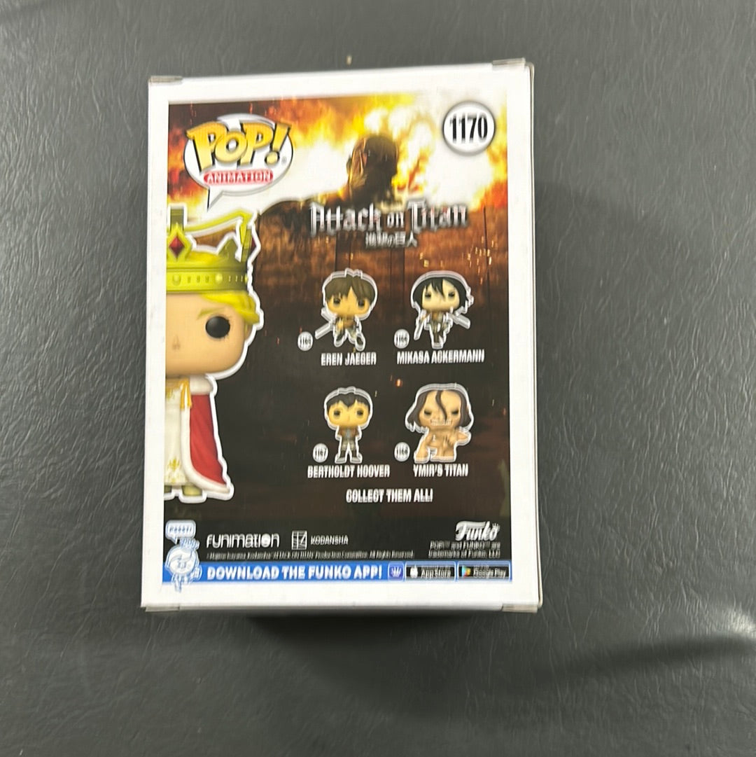 Pop Vinyl 1170 Attack on Titan Queen Historia￼ FRENLY BRICKS - Open 7 Days