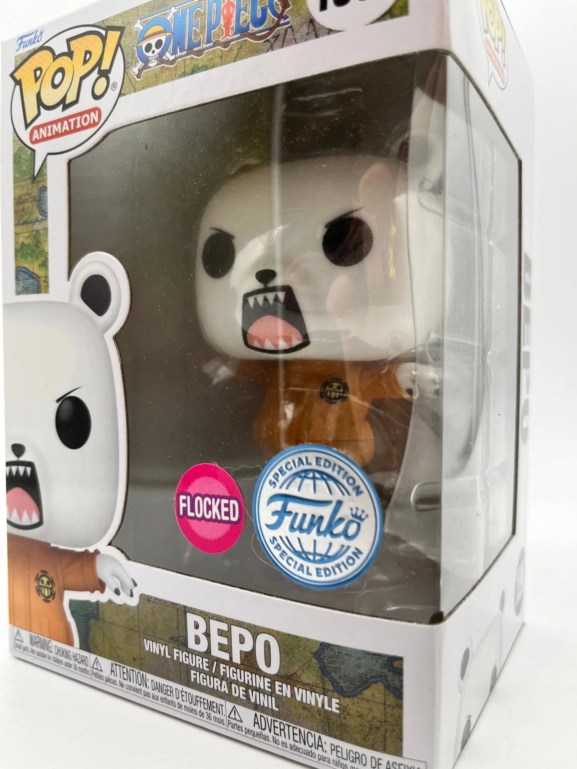 Funko POP! Animation One Piece Bepo #1896 Flocked Special Edition FRENLY BRICKS - Open 7 Days