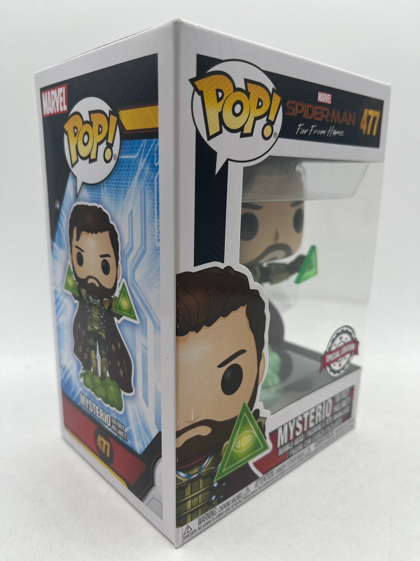 Funko Pop! Spider-Man Far from Home Mysterio Without Helmet #477