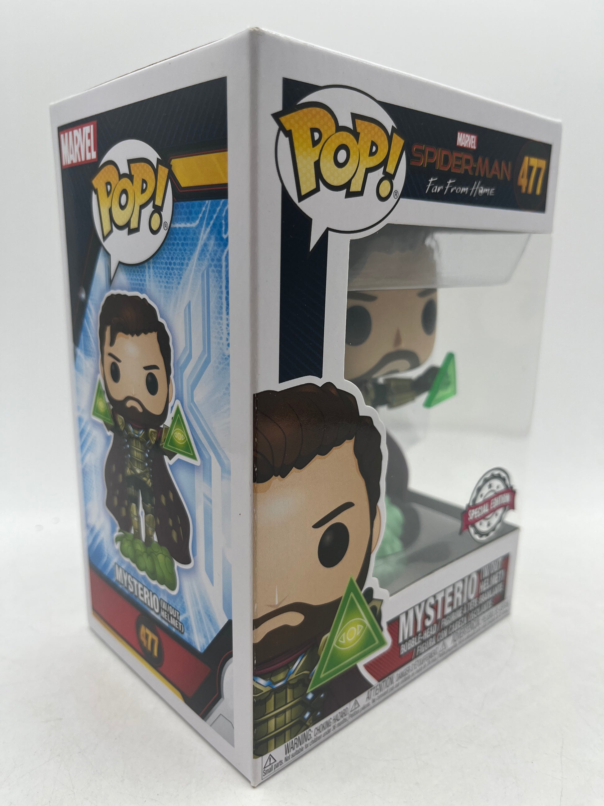 Funko Pop! Spider-Man Far from Home Mysterio Without Helmet #477 image 8