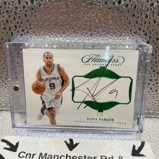 Tony Parker Excellence Signatures Flawless NBa Panini Spurs 9 Player 3/5 FRENLY BRICKS - Open 7 Days