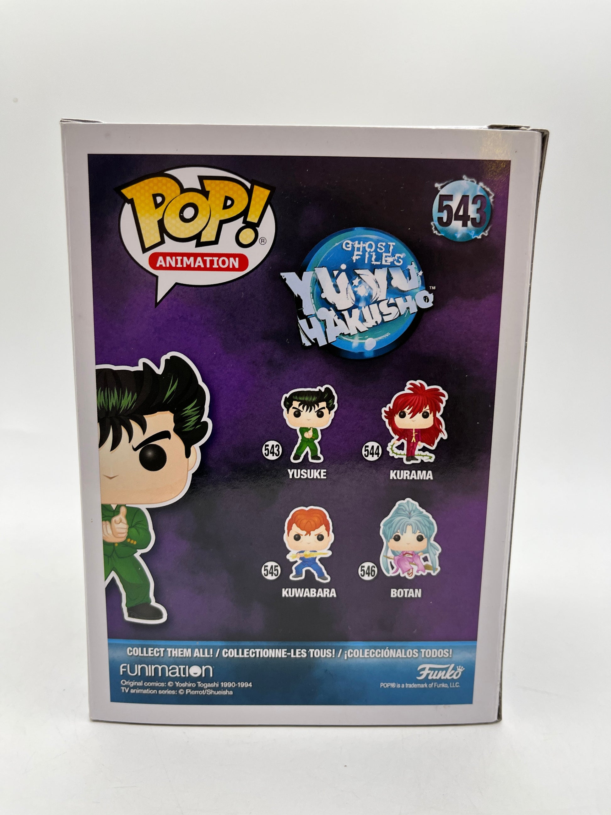 Funko POP! Animation Ghost Files YuYu Hakusho - Yuske #543 - Vinyl Collectable FRENLY BRICKS - Open 7 Days