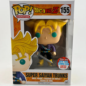 Funko POP! Animation DragonBall Z - SS Trunks #155 -  2016 New York Comic Con LE FRENLY BRICKS - Open 7 Days