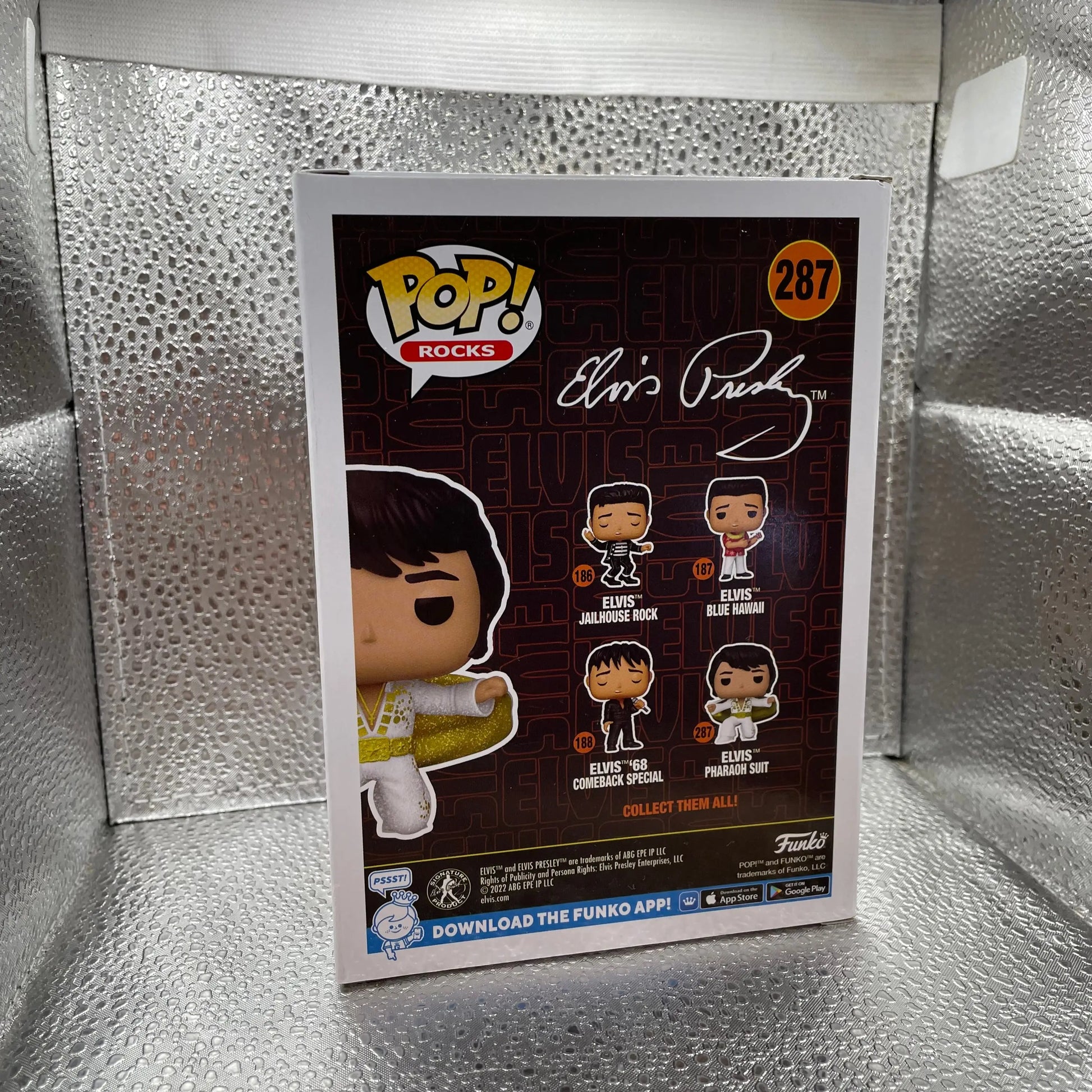 Elvis Presley - Elvis Pharaoh Suit Diamond Glitter Pop! Vinyl Figure 287 FRENLY BRICKS - Open 7 Days