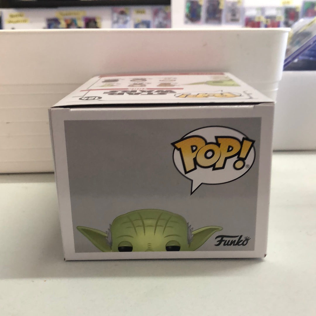 FUNKO STAR WARS YODA GREEN CHROME #124 SDCC 2019 EXCLUSIVE FRENLY BRICKS - Open 7 Days