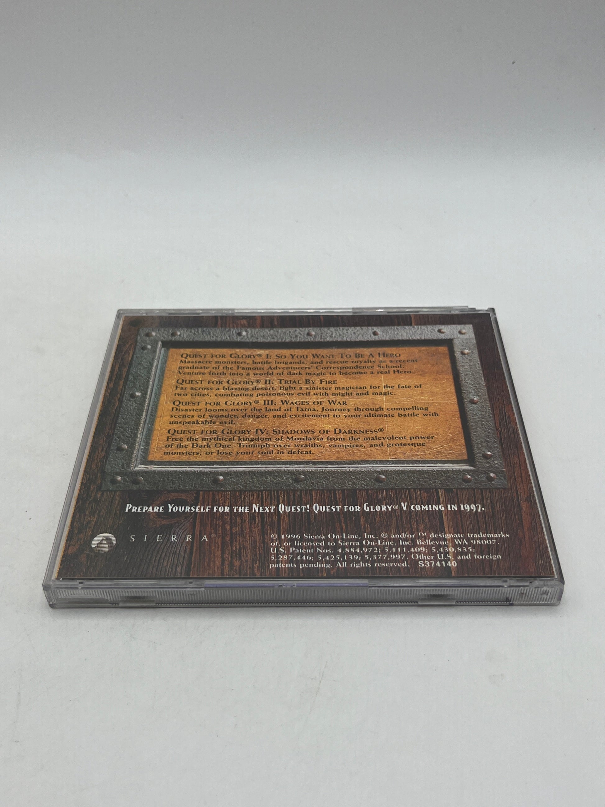 “Quest for Glory” Anthology I II III IV Big Box PC MS-DOS / WINDOWS CD Sierra FRENLY BRICKS - Open 7 Days