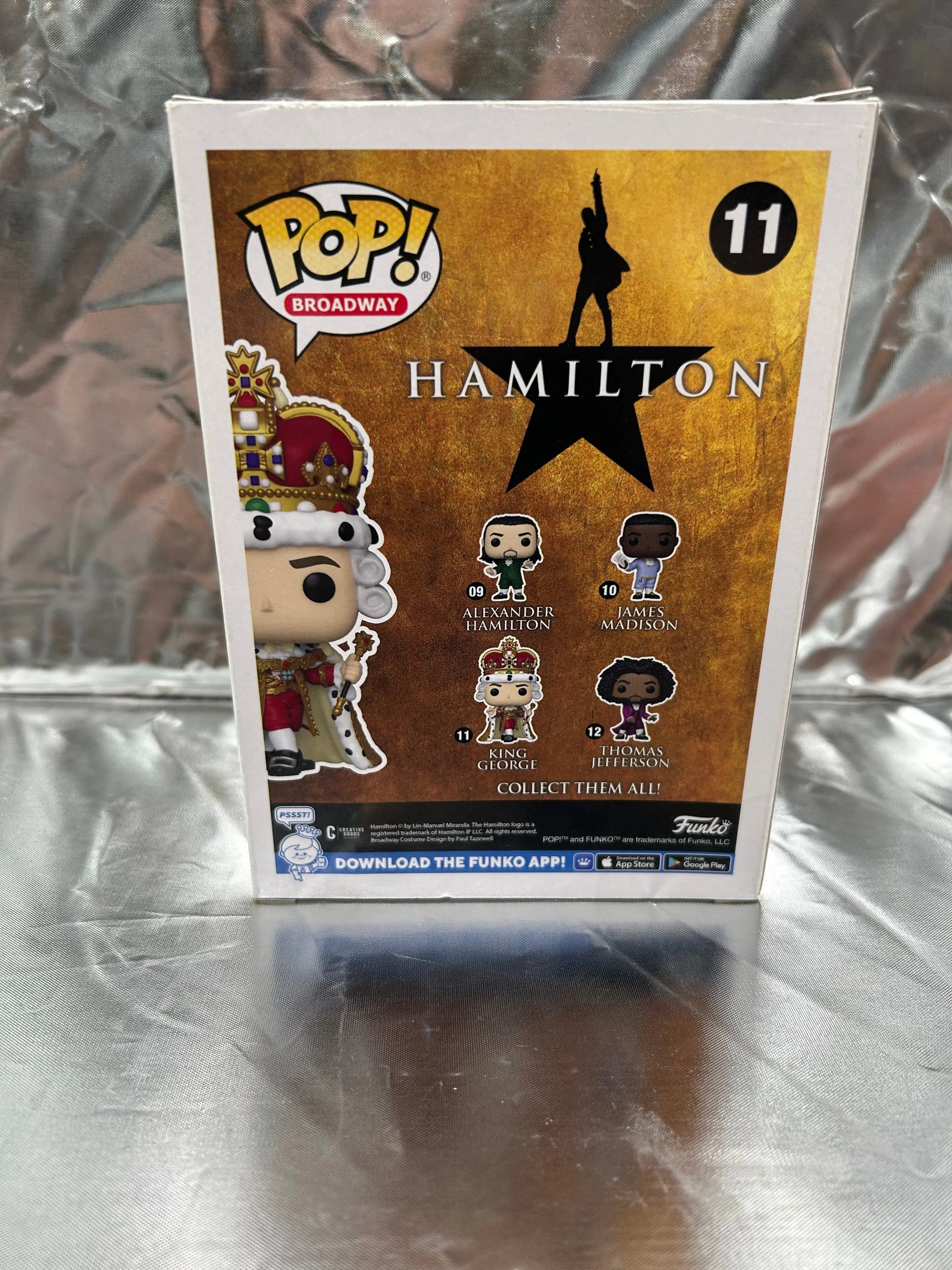 Funko POP Broadway - Hamilton - King George #11 FRENLY BRICKS - Open 7 Days