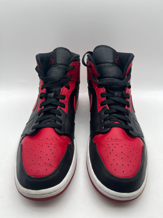 Nike Air Jordan 1 Mid Gym Red Banned Bred Shoes 554725-074 - Size US12 FRENLY BRICKS - Open 7 Days