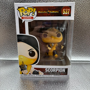 Funko Pop #537 Games Mortal Kombat Scorpion FRENLY BRICKS - Open 7 Days