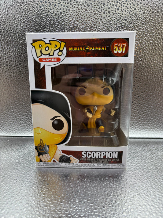 Funko Pop #537 Games Mortal Kombat Scorpion FRENLY BRICKS - Open 7 Days