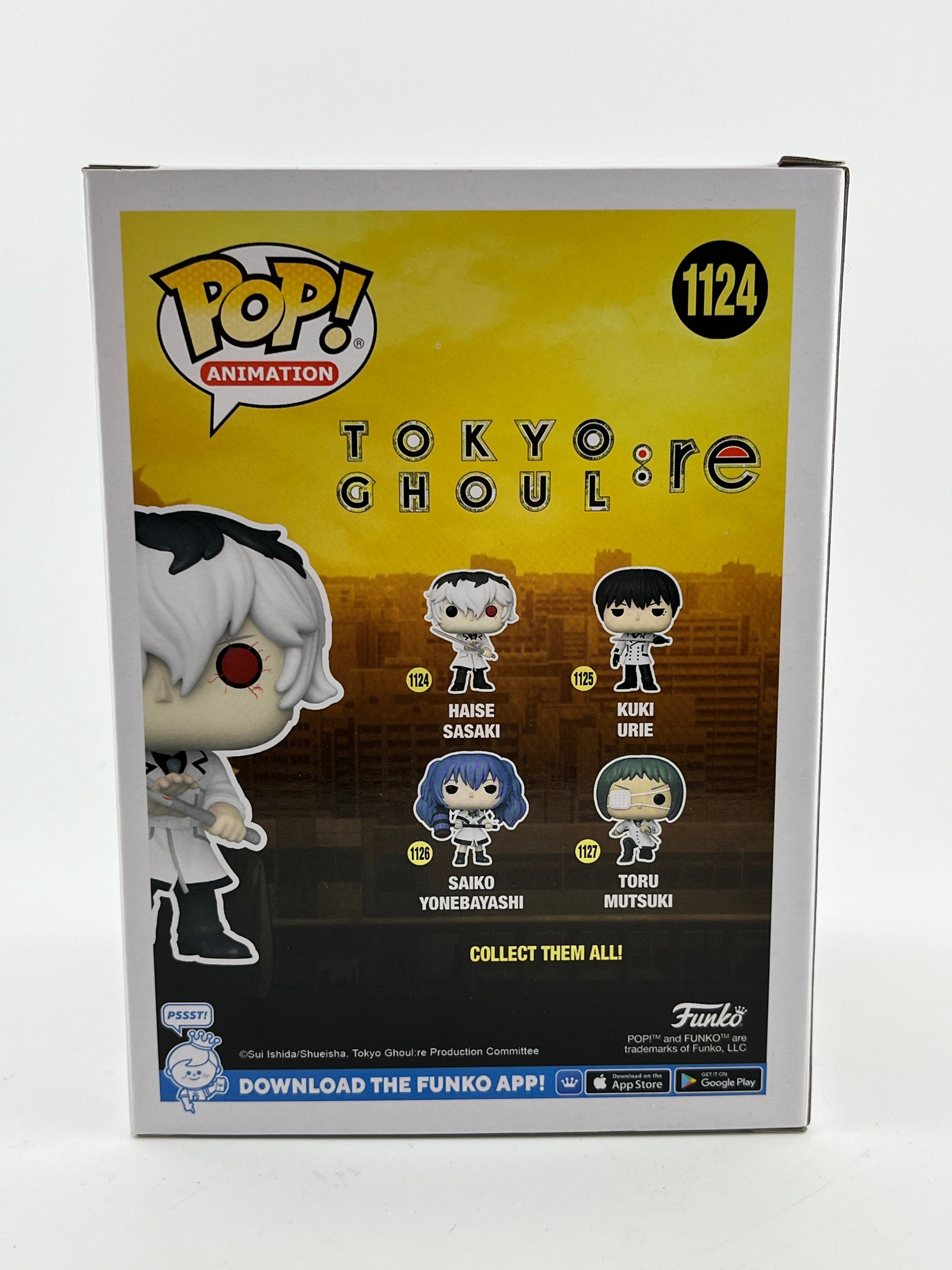 Funko POP! Animation Tokyo Ghoul :re - Haise Sasaki #1124 - Vinyl Collectable FRENLY BRICKS - Open 7 Days