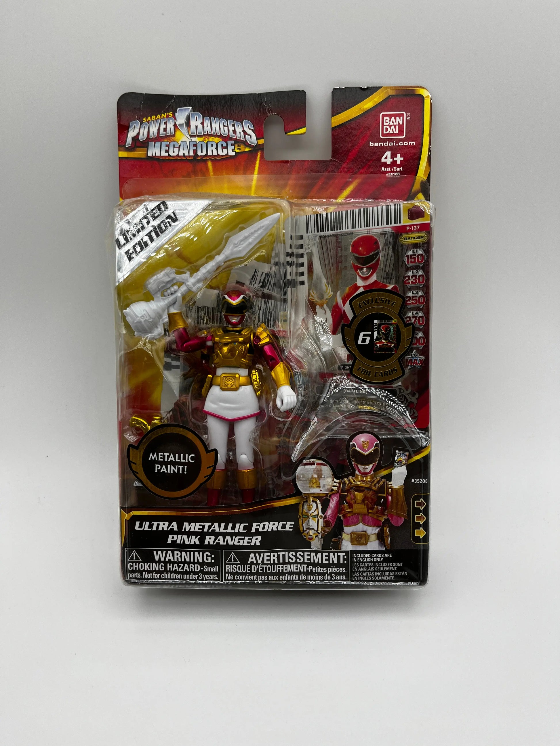 Ultra Metallic Pink Ranger Mega Force Power Rangers Bandai Limited Action Figure FRENLY BRICKS - Open 7 Days