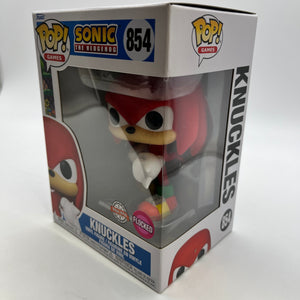 Funko POP! Games Sonic The Hedgehog - Knuckles #854 - Flocked Special Edition FRENLY BRICKS - Open 7 Days