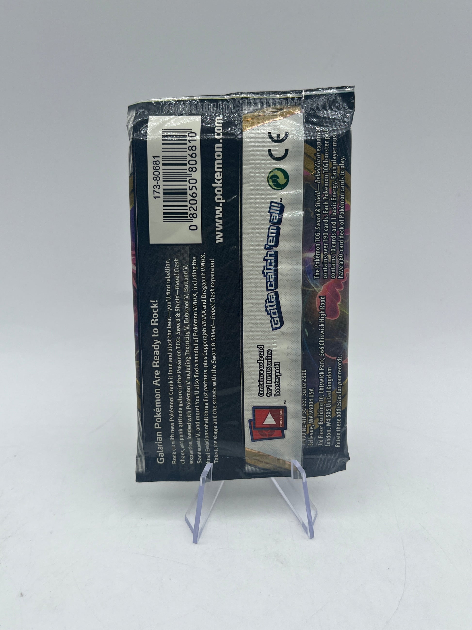 Pokémon TCG: Sword & Shield Rebel Clash Art Set 4x Boosters Factory Sealed FRENLY BRICKS - Open 7 Days