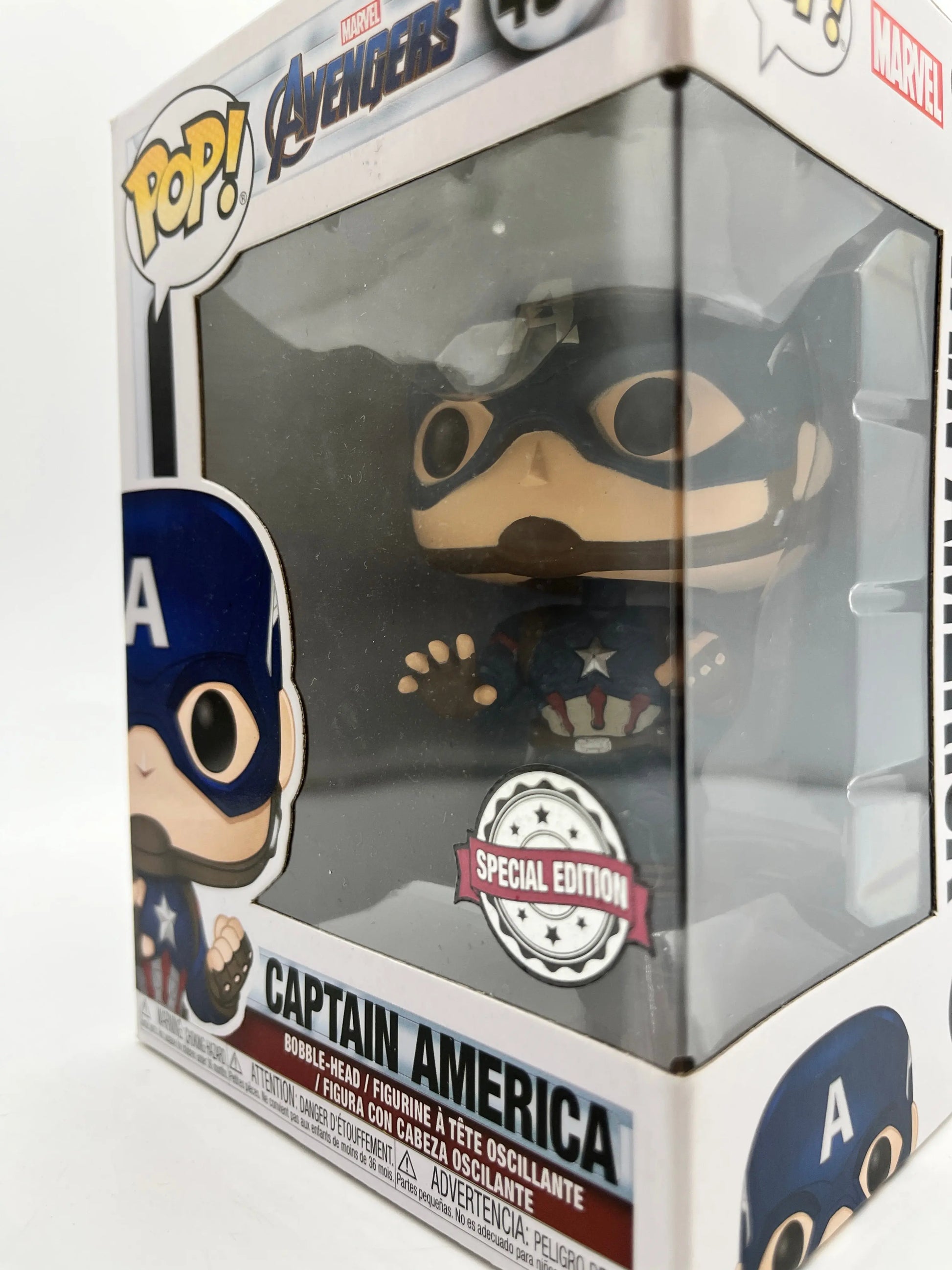 Funko POP! Marvel Avengers Captain America #464 - Special Edition FRENLY BRICKS - Open 7 Days