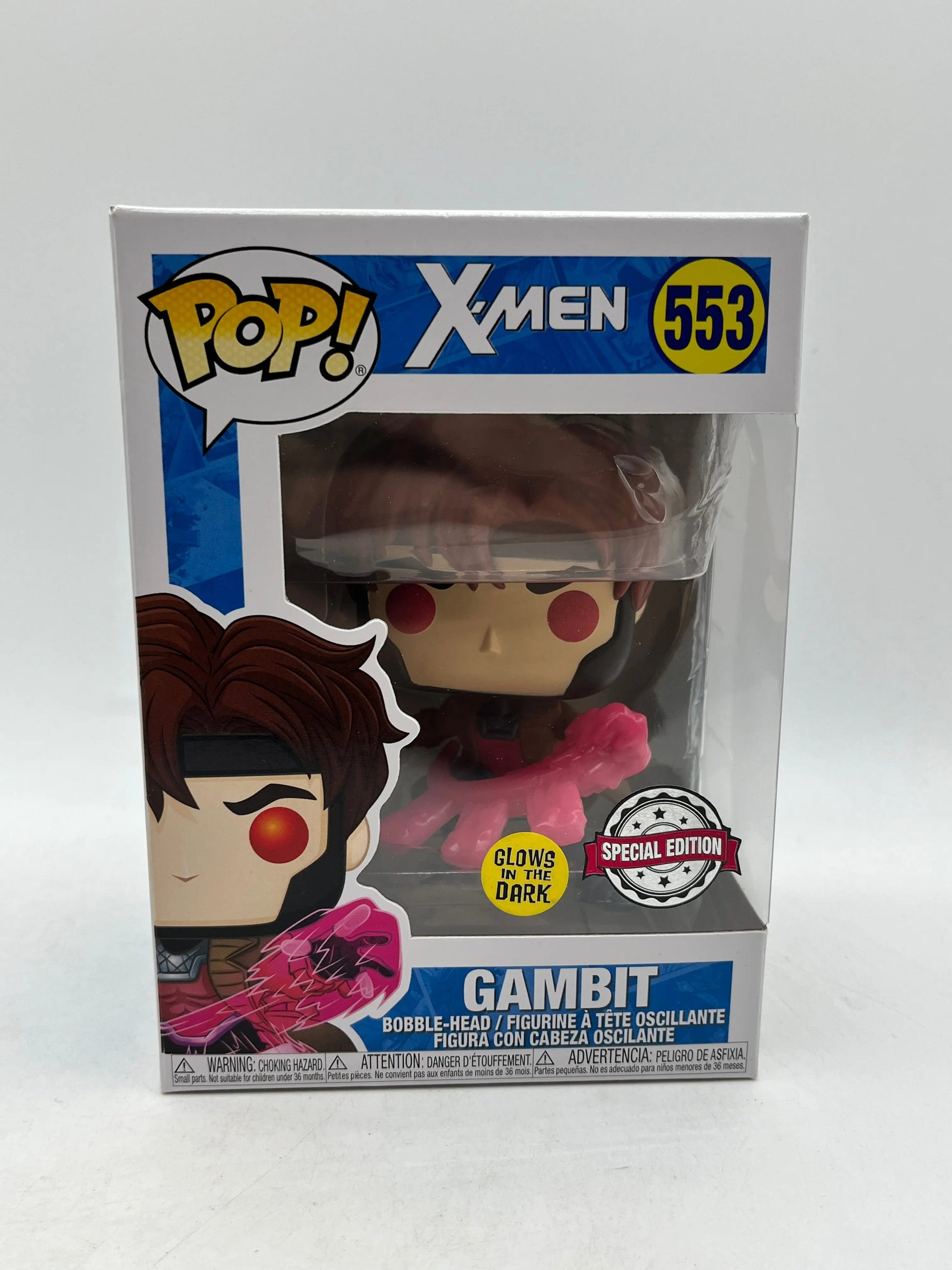 Funko POP! Marvel - X-men - Gambit #553 - Glow Special Edition FRENLY BRICKS - Open 7 Days image 1