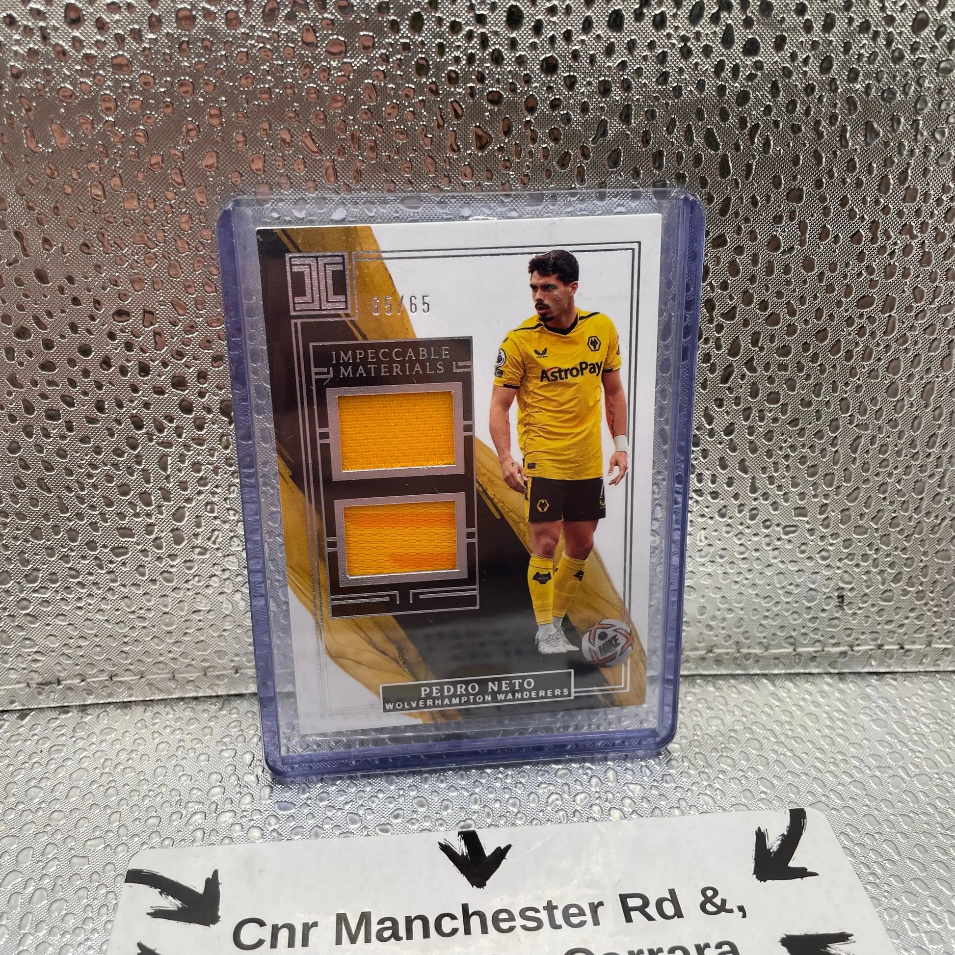 Pedro Neto Wolverine Wanderers Impeccable Materials 65/65 Numbered Card DM-PN FRENLY BRICKS - Open 7 Days